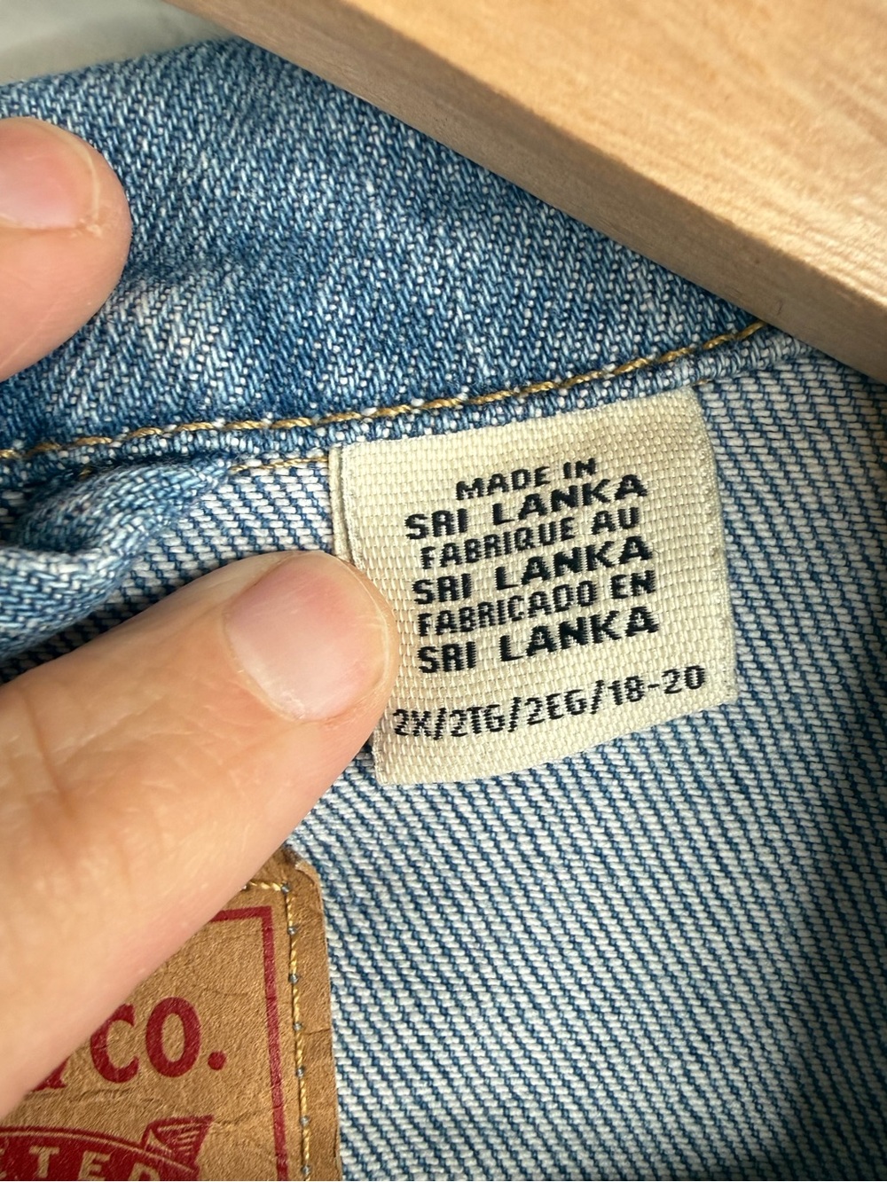 Levi’s Denim Trucker Jacket Cotton Pockets Classic 90s Vintage Style 2X - Picture 4 of 10